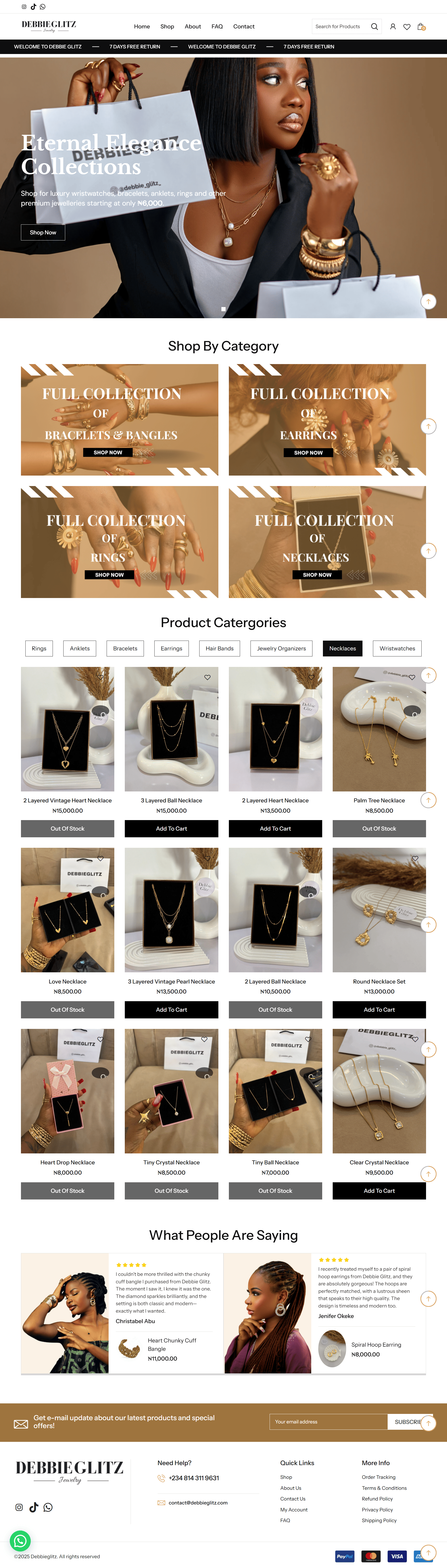 Jewelry Web Design