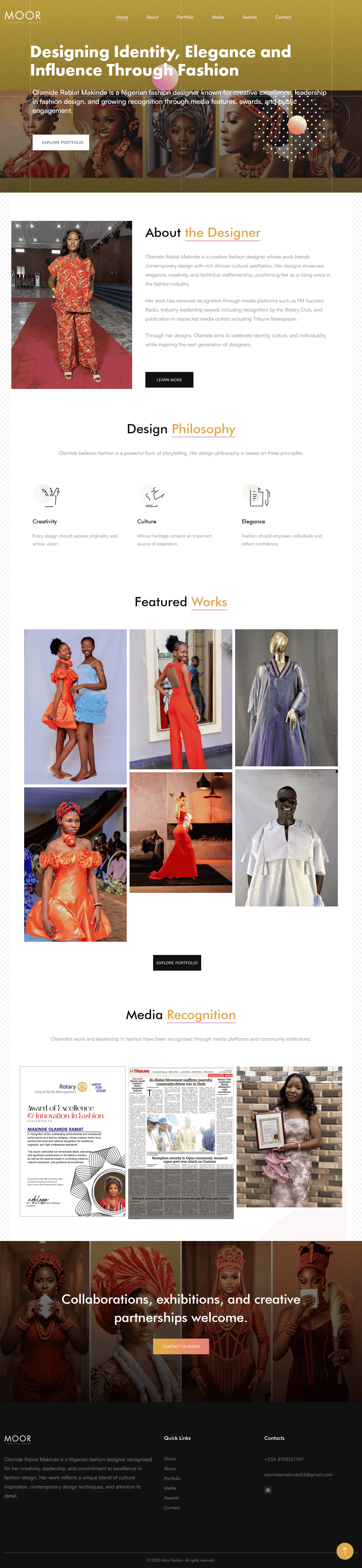 Fashion Portfolio Design