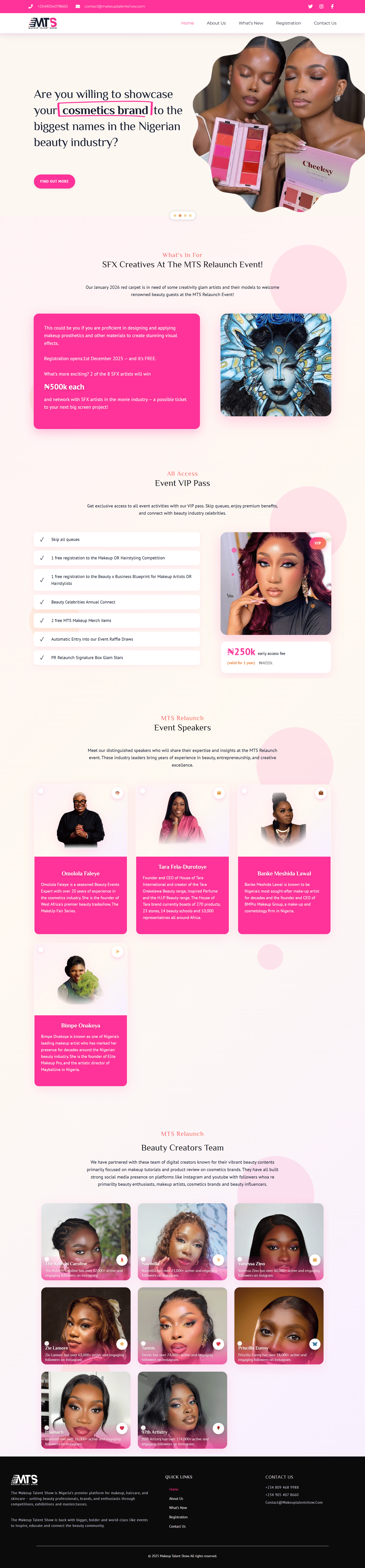 Beauty Web Design